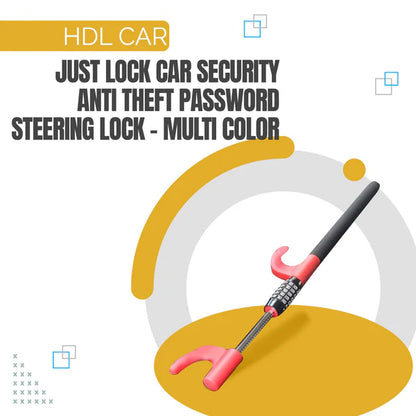 Car Security Anti-Theft Password Steering Lock