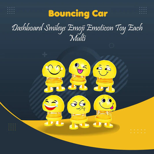 Bouncing Car Dashboard Smileys Emoji Emoticon Toy