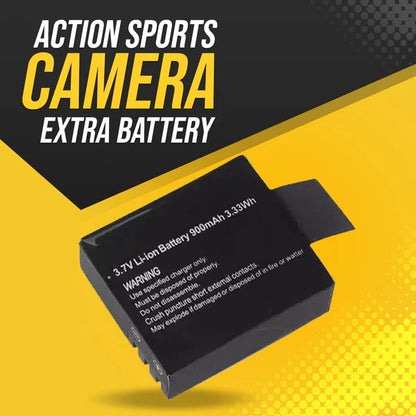 Action Sports Camera Extra Battery - Sports Camera